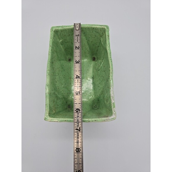 VTG California Light Green Speckled Pottery Succulent Planter CP 1446 USA - Picture 4 of 12